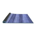 thumbnail image 2 of Ahgly Company Indoor Rectangle Abstract Blue Modern Area Rugs, 2' x 4', 2 of 4