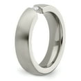 thumbnail image 5 of Edward Mirell Titanium Brushed .10ct Diamond 6mm Band, 5 of 7