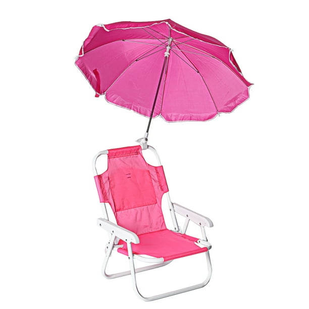 Beach Kids Camping Chair with Umbrella, Children Folding Beach Chair