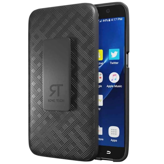 Rome Tech Samsung Galaxy S7 edge Shell Holster Combo Case - Black