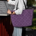 thumbnail image 7 of Balery Retro Florals Purple Beach Travel Bag - Water-Resistant, Large Capacity Lightweight Tote with 7 Pockets for Women and Men - Perfect for Beach, Pool, Gym, and Travel, 7 of 7