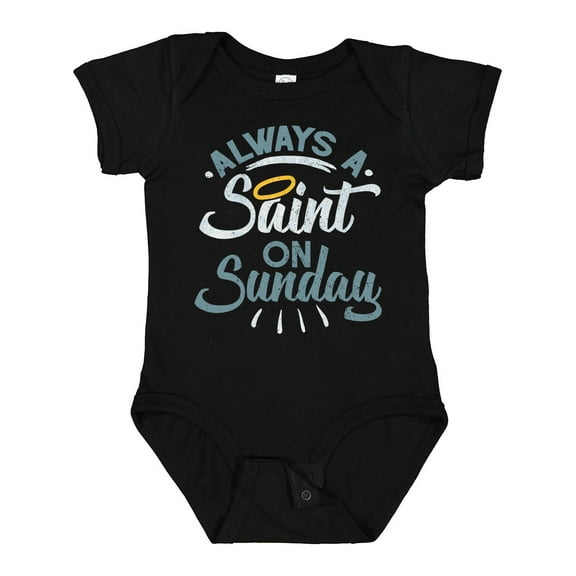Inktastic Saint on Sunday Boys or Girls Baby Bodysuit