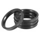 thumbnail image 1 of 71,5mm a 57,1mm Universal Coche Cubos Centrados Anillos Negro - 4uds, 1 of 1