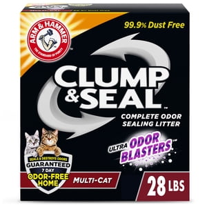 ARM & HAMMER Clump & Seal Multi-Cat Litter, 28 lb