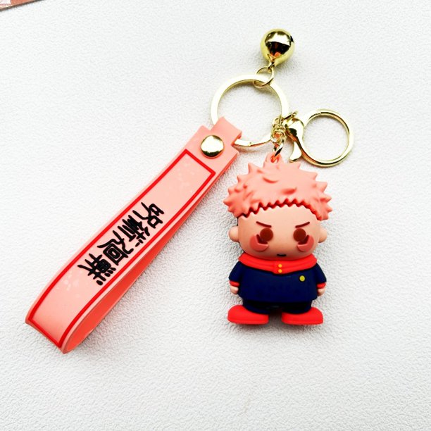 Nuevo llavero de pegamento suave con el hechizo de animación japonesa "Regreso a la batalla", muñeco Knotweed Wujo Gosukuna, colgante para bolso, regalo de cumpleaños para niños.