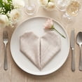 thumbnail image 2 of Unique Bargains 6Pcs Satin Washable Reusable Cloth Napkins Apricot 20x20inch, 2 of 6
