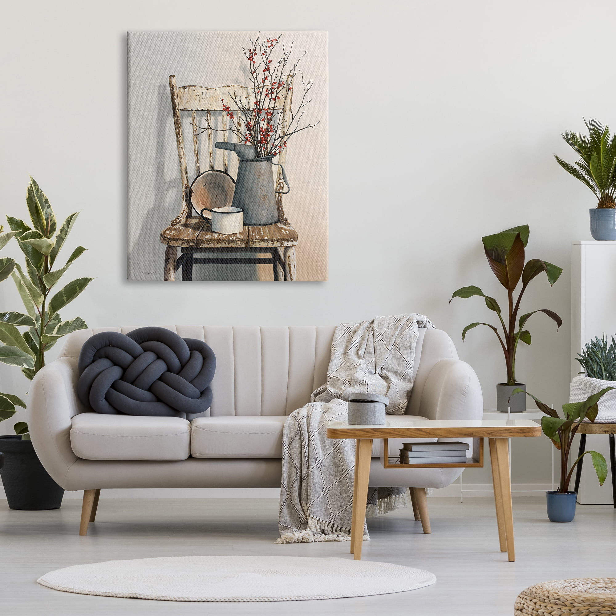 Stupell Industries Vintage Rustic Things Neutral Painting Super Canvas Wall Art by Cecile Baird