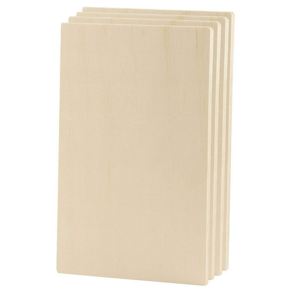 Unfinished Wood Plaques 6Pack Rectangle Wooden Plaque Signs for Home