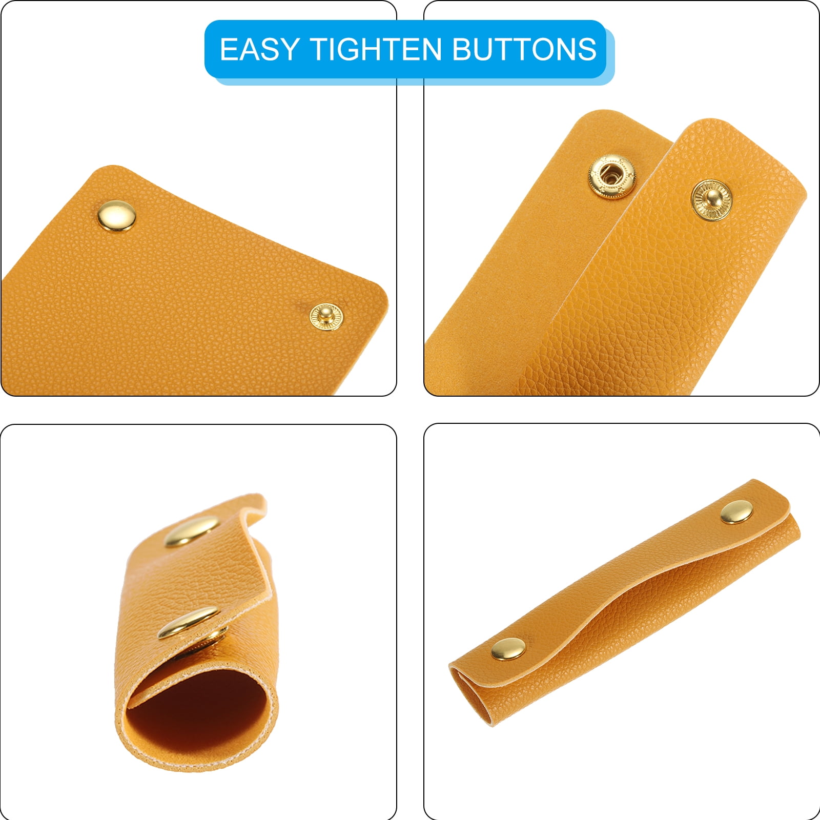 Lot De 4 Protège-poignées Pour Valise - Coussinets En Cuir PU 9x13 Cm - Protection Bagages, Sacs à Main, Accessoires Voyage - Montage Facile