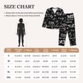 thumbnail image 4 of Pofeuu Travel The World Print Womens Pajamas Set Long Sleeve Sleepwear Button Down Nightwear Soft Pj Lounge Sets Button Down Pajamas Women-, 4 of 7