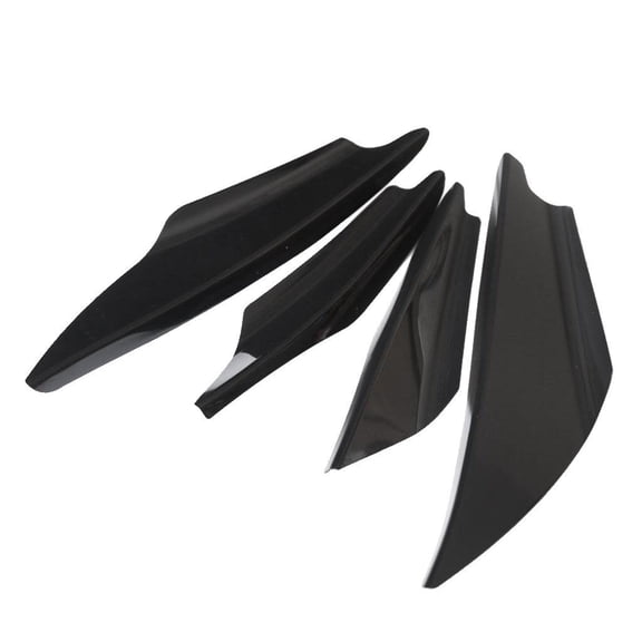 4pcs Universal Gloss Black Car/Auto Front Bumper Body Spoiler Canards Refit