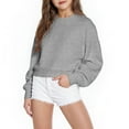 thumbnail image 2 of cfhntfmh Girls Oversized Crewneck Sweatshirt Kids Fall Clothes Casual Pullover Soft Comfy Long Sleeve Outfits Clothes, 2 of 7