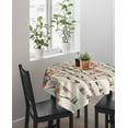 thumbnail image 3 of Autumn Forest Tree Square/Round Tablecloths 54x54,Orange Thanksgiving Fall Maple Leaves Table Cloth Table Cover Indoor/Outdoor Tabletop Decor for Wedding Holiday Party Dinner Baby Shower, 3 of 7