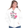 thumbnail image 3 of The Key To My Heart Valentines Day Zip Hoodie Sweatshirt Women Brisco Brands L, 3 of 6