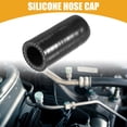 thumbnail image 2 of 1 tapón de extremo de manguera de vacío de admisión de tapa de refrigerante de silicona universal de 18 mm de diámetro interior de 0,71 pulgadas - Coche para puerto de agua de vacío de derivación del calentador de refrigerante - Silicona negra Unique Bargains Tapa de manguera de silicona, 2 of 6