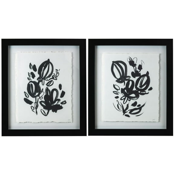 kieragrace Providence Kemp Wall Art – Set of 2, Blossoms, 12-Inch by 14-Inch