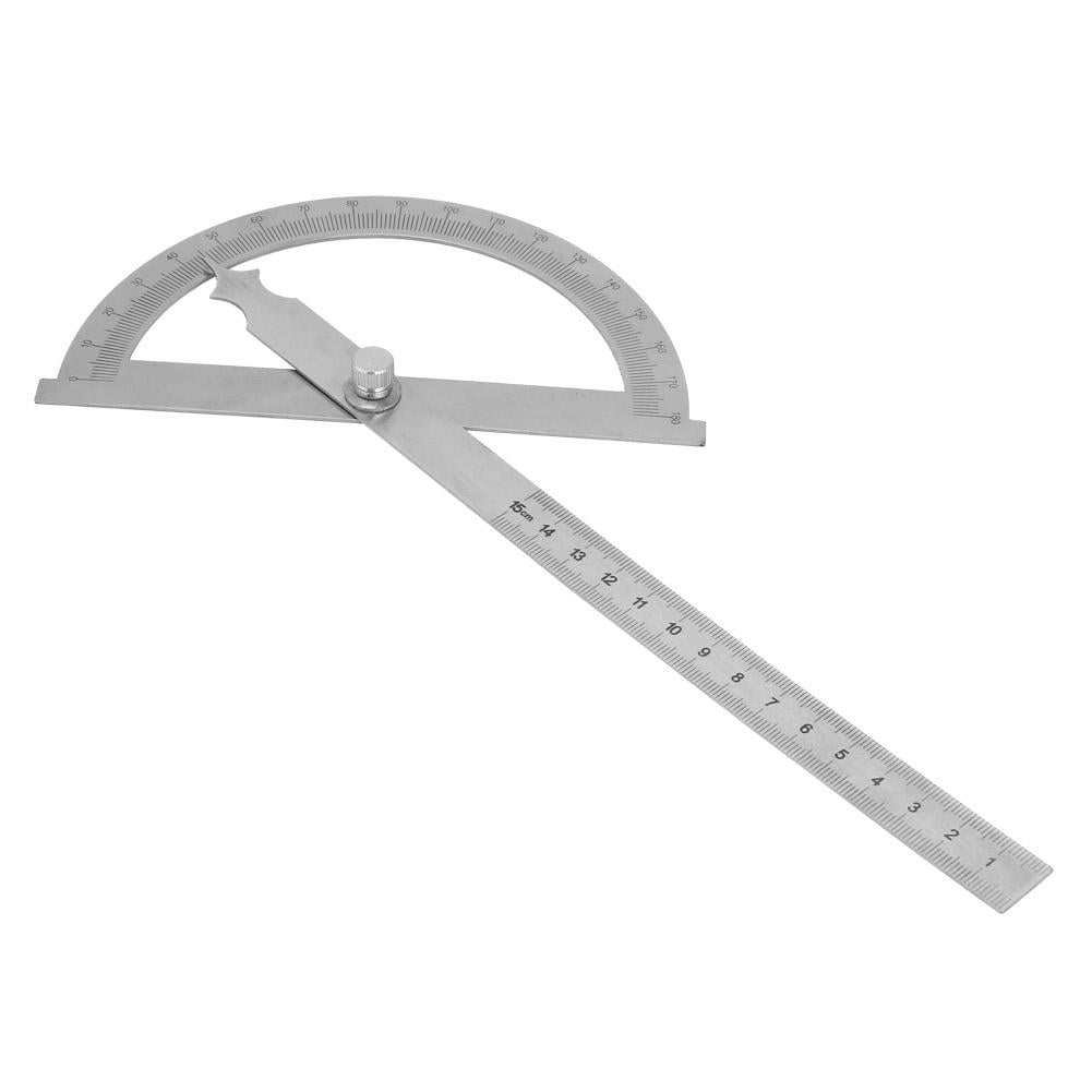 LYUMO Stainless Steel 180 Degree Protractor Rotary Angle Finder ...