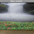 thumbnail image 6 of Ambesonne Nature Place Mats Set of 4, Trees Flowers Waterfall, Standard Size, Green White, 6 of 6
