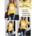 thumbnail image 7 of Anbech Sunflower Shirts for Women Graphic Tee Ladies Patriotic Tee Shirt Christian Top Short Sleeve, 7 of 7
