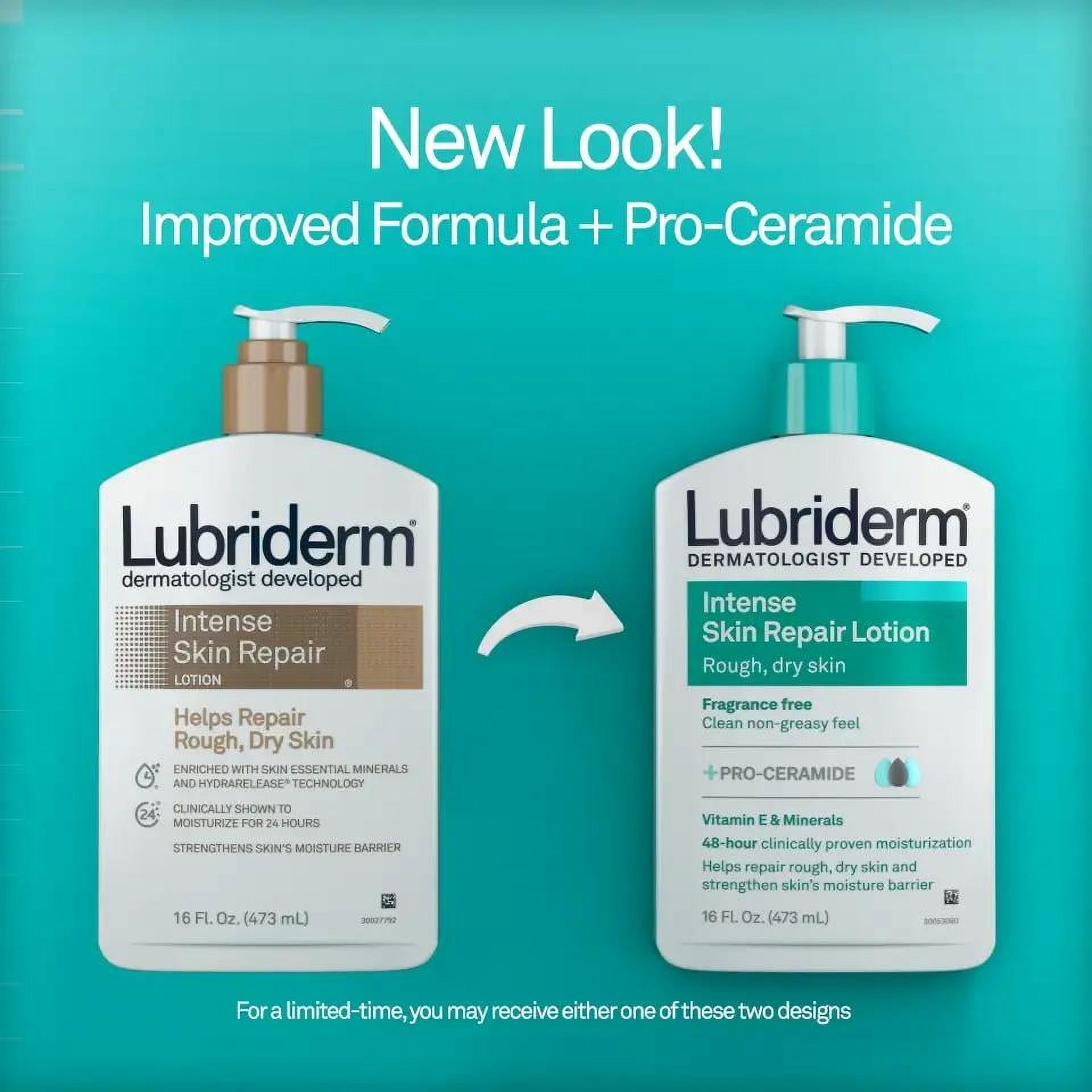 Lubriderm Intense Skin Body Lotion Helps Repair Rough Dry Skin 16oz, 2-Pack