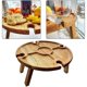 thumbnail image 2 of 2 mesas de picnic portátiles plegables para exteriores, mesa de camping plegable pequeña de madera para vino, mesa de picnic pequeña, 2 of 7