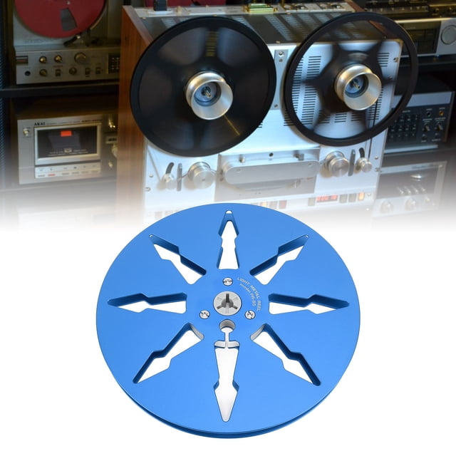 Open Reel Sound Tape, 7 Inch Empty Tape Reel Stable for 1/4 Inch Tape Red,Blue