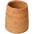 thumbnail image 4 of Rattan Pencil Holder,Handmade Wicker Cup Makeup Brushes Holder, Boho Table Décor Cups Organizer Desk Organizer Makeup Brushes Holder, 4 of 17