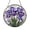 Acrylic 3.5 Inch, variant on Purple Iris Flower Stained Glass Window Decor, Botanical Nature Suncatcher Gift