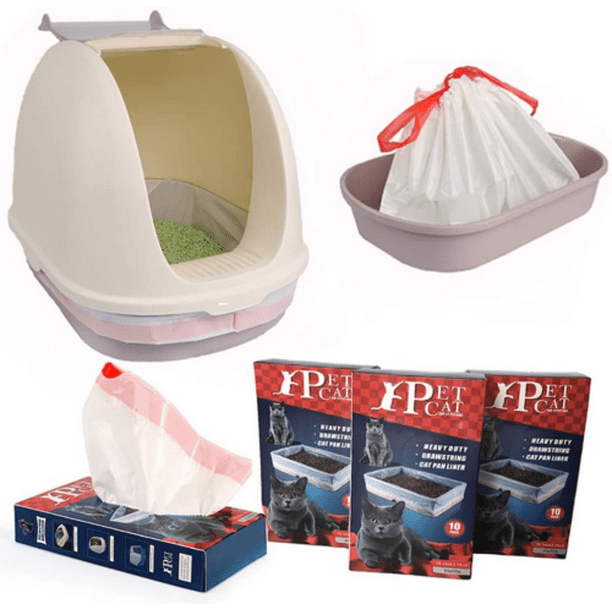 Litter Box Liners, 31”x 17”, Unscented Large Capacity Biodegradable