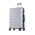 thumbnail image 2 of LIFERECORD Carry-On Luggage, 20 inch Hard Shell Rolling Suitcase for Travel Expandable Lightweight with Spinner Wheels TSA Lock, Light Grey, 2 of 10