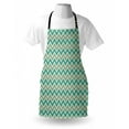 thumbnail image 3 of Chevron Apron Zigzag Stripes Pattern Angular Design Retro Design Inspirations, Unisex Kitchen Bib Apron with Adjustable Neck for Cooking Baking Gardening, Pale Sage Green Teal and Beige, by Ambesonne, 3 of 3