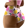 thumbnail image 2 of Fulorrnie Underwear for Women Breathable Seamless Cute Comfort Panty Briefs Cheeky Hiphuggers Panties, Yellow, XXL, 2 of 6
