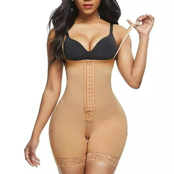 Body levantador Minnieouse Control de glúteos y caderas ropa moldeadora de cintura alta compresión Beige 2XL