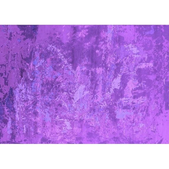 Ahgly Company Indoor Rectangle Oriental Purple Industrial Area Rugs, 2' x 3'
