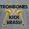 thumbnail image 3 of CafePress - Trombones Kick Brass Women's V Neck Dark T Shirt - Women's V-Neck Dark T-Shirt, 3 of 4