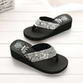 thumbnail image 4 of LoyisViDion Women Slide Sandals Women Summer Fashion Sequin Flip-flops with Slide Beach Sandals Silver 6.5(38), 4 of 8