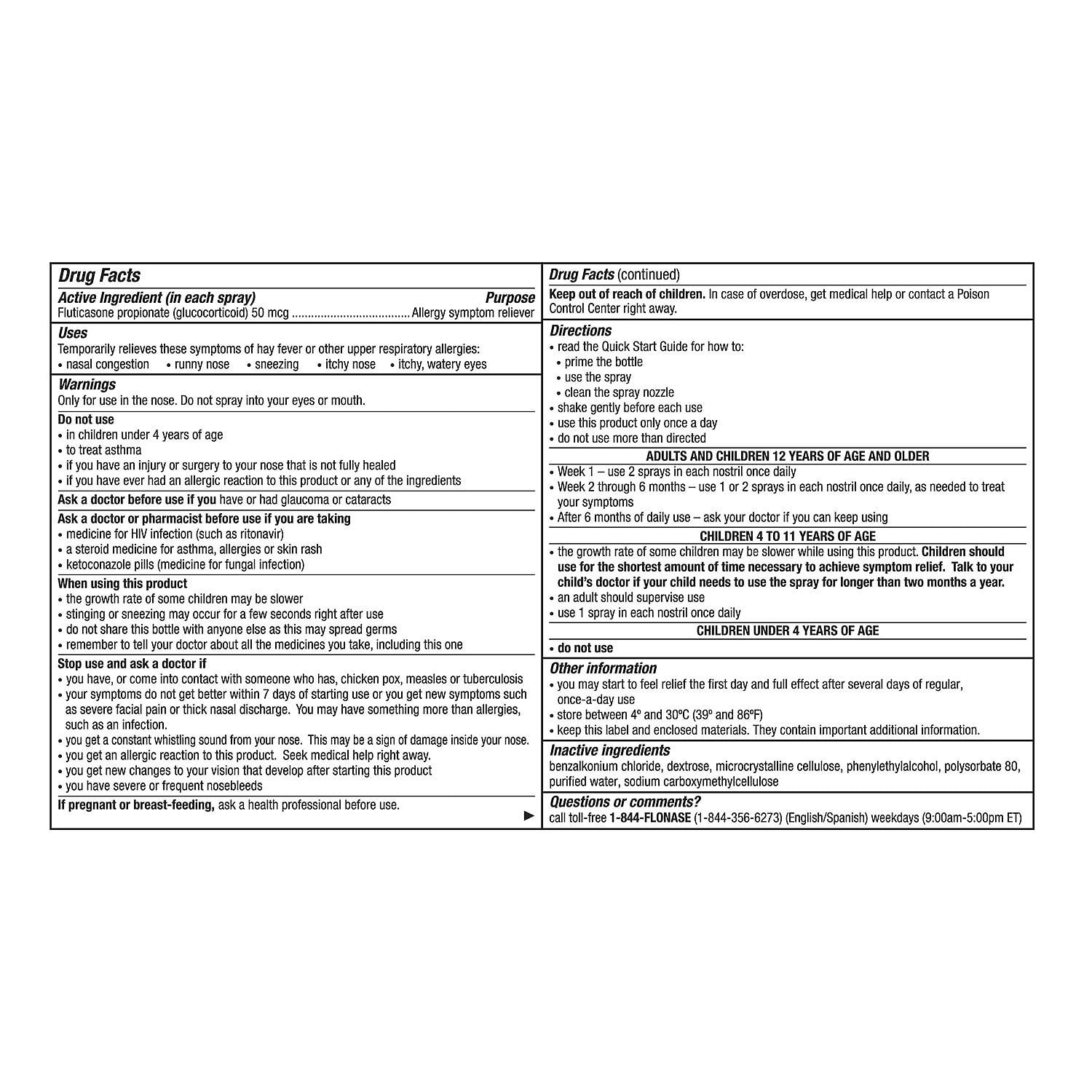 FLONASE Allergy Relief Nasal Spray (0.54 fl. oz., 120 Metered Sprays, 3 pk.)