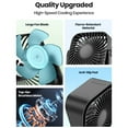 thumbnail image 2 of Mini Portable Desk Fan, Personal Fan, Table, USB, Quiet, 3 Speeds, 2 of 7