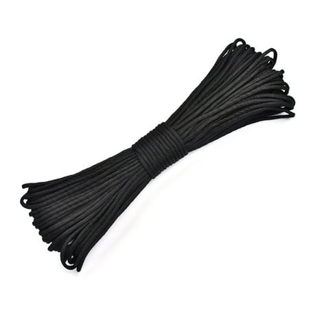 

Xigeapg 550Lbs Diameter 4mm 9 Core Braided Nylon Umbrella Rope for Jungle Outdoor Camping Clothesline (Black)