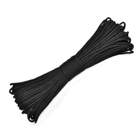 

550Lbs Diameter 4mm 9 Core Braided Nylon Umbrella Rope for Outdoor Camping Clothesline (Black)