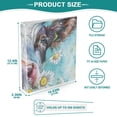 thumbnail image 5 of Cows with Daisy Flowers 3 Ring Binders 1.5 inch Hardcover File Folders with Interior Pockets A4 Size Organizer for School Office Hospital, 5 of 8