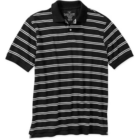 Faded Glory Big Men's Short Sleeve Stripe Polo
