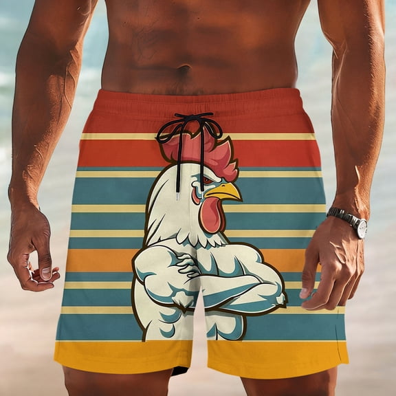 Men's Swim Trunks 9 Inch Bathing Suit Board Shorts with Pockets Swimming Swimsuit Beach Shorts Big and Tall
