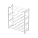 thumbnail image 2 of Organizador de Estantes para Armario, Zapatero de Plástico Blanco con Pasamanos, Zapatero de Diseño Moderno con Capacidad para Hasta 8 Pares de Zapatos, 2 of 6