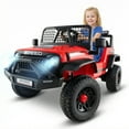 thumbnail image 1 of OLAKIDS 24V Ride on Car with Remote Control, Bluetooth, LED Lights, Horn, Spring Suspension, High/Low Speeds, Soft Start for Kids Aged 3+, 1 of 9