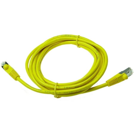 NTW 10 Cat5e Snagless Shielded (STP) Network Patch Cable - Yellow - 345-S5E-010YL