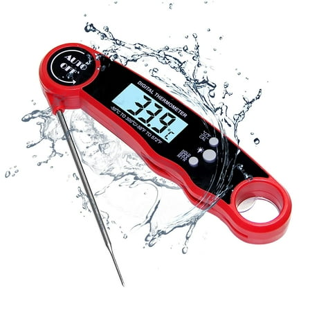 delpattern Digital Meat Thermometer, Instant Read Food Thermometer for Baking,Liquids,Candy, Safe Grill Accessories,  Grill Thermometer for Kitchen,BBQ,Party