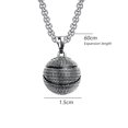 thumbnail image 2 of Collar de acero inoxidable con colgante de baloncesto de moda, collar creativo para hombre con personalidad, 2 of 7
