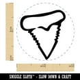 thumbnail image 2 of Shark Tooth Fang Self-Inking Rubber Stamp Ink Stamper - Yellow Ink - Mini 1/2 Inch, 2 of 7