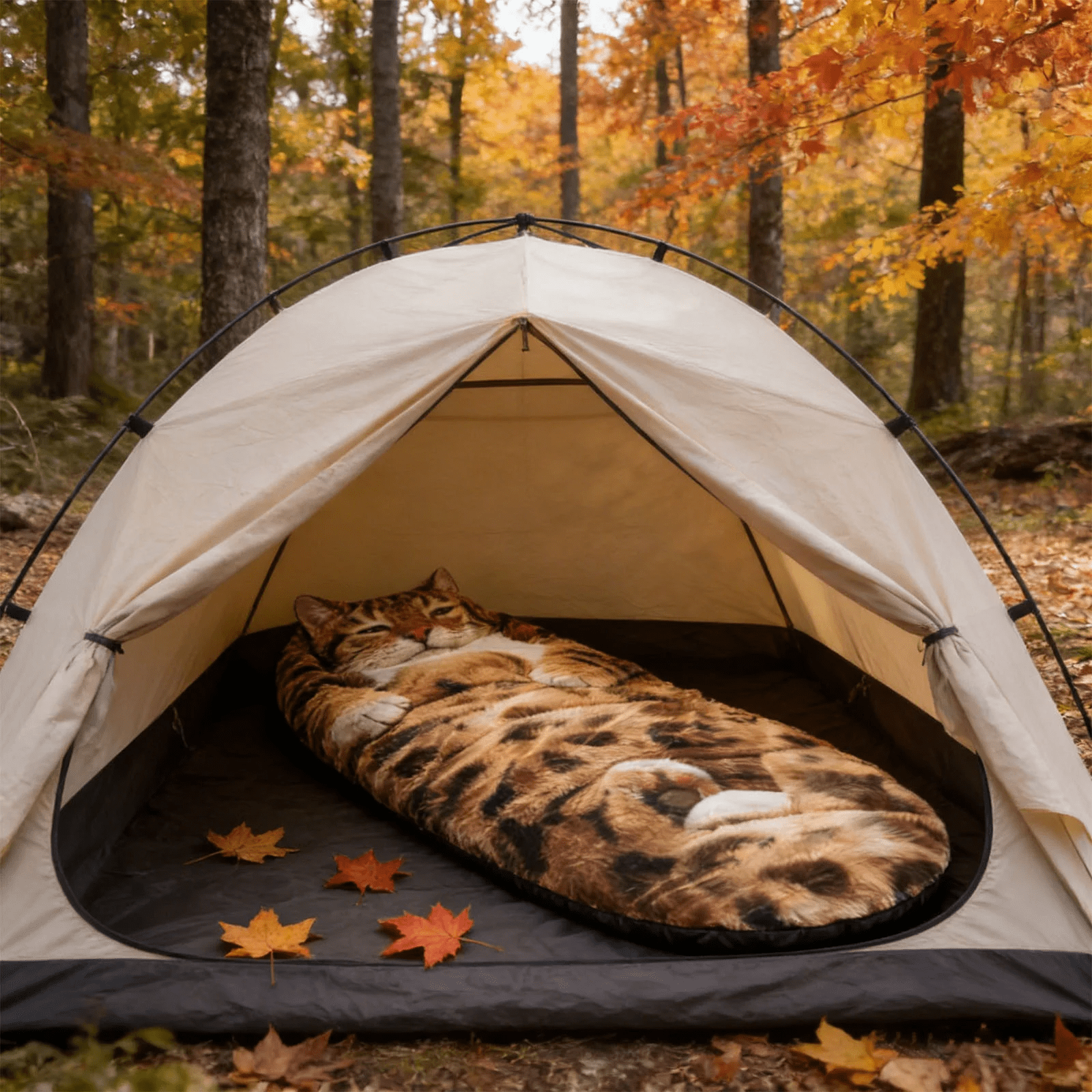 Plush Cat Sleeping Bag , Cozy Warm Envelope Style Cat Shaped Sleep Sack, Adult Size Feline-Themed Blanket for Camping, Lounging & Sleepovers, Ideal Gift for Cat Lovers